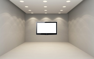 3D Empty Room with LCD