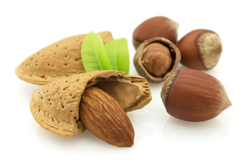 Almonds with hazelnuts