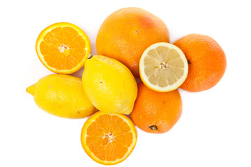 Fototapeta premium vitamin from orange and lemon
