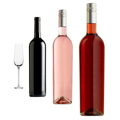 Colour  Wine Bottle Triple