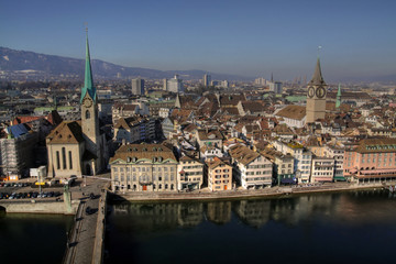 Obraz premium Zurich aerial 01, Switzerland