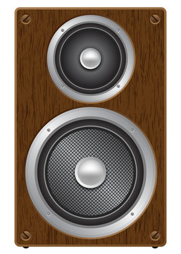 Two way audio speaker, front view