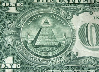 pyramid on dollar bill