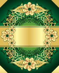 beautiful background with gold elements