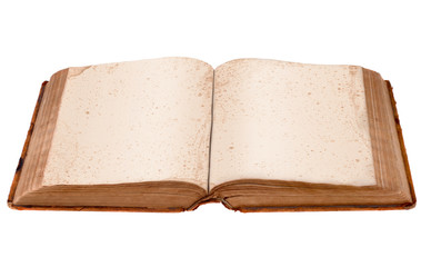 Open Antique Blank Book