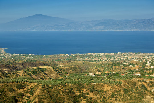 Etna visible from Aspromonte