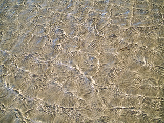 Ocean Ripples in Shallow Water on a Beach