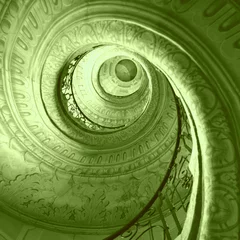 Fotobehang Spiral staircase.. © Olaru Radian