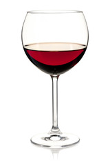 Wine collection - Red wine in glass