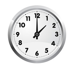 Office clock. Vector