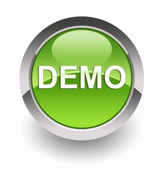 ''Demo'' glossy icon