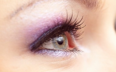 Obraz premium Woman eye with fashion make-up