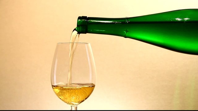 glass of riesling wine