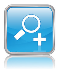 Fototapeta premium ZOOM IN square web button (vector magnify reader image)