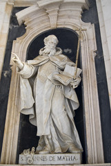 The statue of The National Royal Palace and Franciscan Convent o