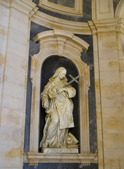 Fototapeta premium The statue of The National Royal Palace and Franciscan Convent o