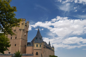 Fototapeta na wymiar Alcazar de Segovia,España