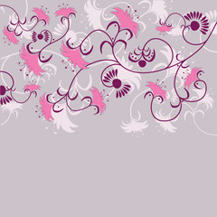 Fototapeta na wymiar Background with flowers . Vector illustration