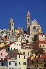 Fototapeta na wymiar Cervo. Średniowieczna wioska w Liguria regionu Włoch