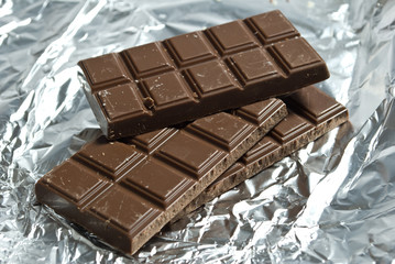 Delicious close-up of chocolate