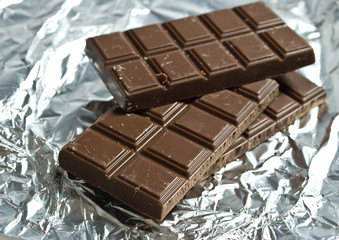 Delicious close-up of chocolate
