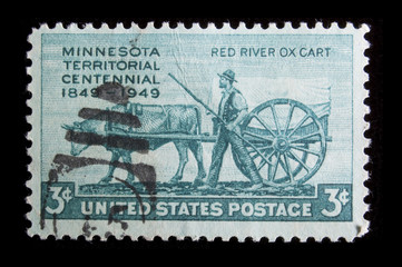 Vintage US commemorative postage stamp