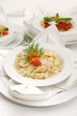 Salmon Farfalle