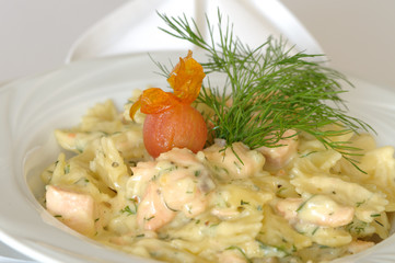 Salmon Farfalle