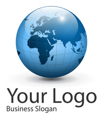 Logo globe, vector.