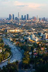 Fotobehang Los Angeles Los Angeles bij zonsondergang