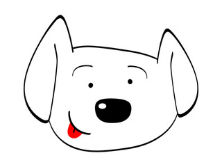 Dog Face Cartoon