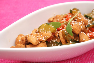 Hühnchen mit Gemüse
