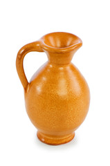 Clay jars isolated on the white background