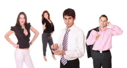 An attractive, business team