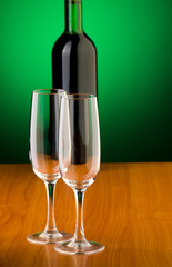 Wine concept with gradient background