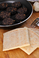 irisches Potato Bread und Blackpudding