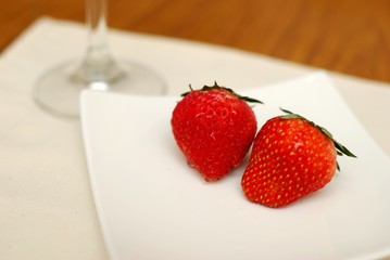 Red strawberries for a healthy lifestyle