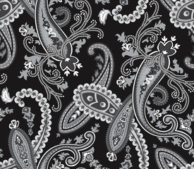 Vector. Seamless paisley background