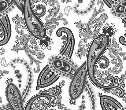 Vector. Seamless paisley background