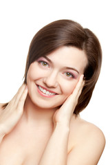 Fototapeta premium smiling beautiful woman portrait