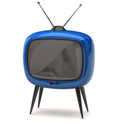 blue retro tv