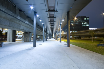 Perspective of the passage at business centre