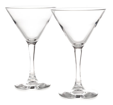 two glasses for cocktails