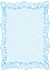 Guilloche frame background