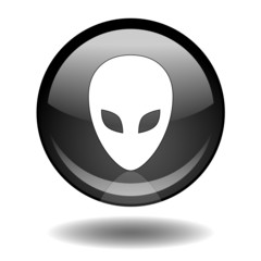 ALIEN Web Button (Ufo Spaceman Roswell Scifi Science Fiction ET)