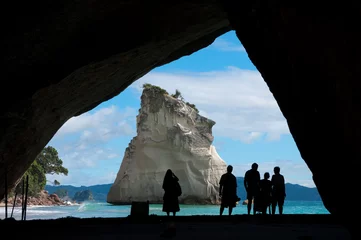 Wall murals Cathedral Cove cathedral cove durchblick
