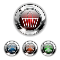 Buy icon, button, vector illustration.