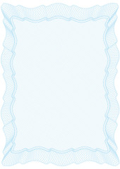 Guilloche frame background