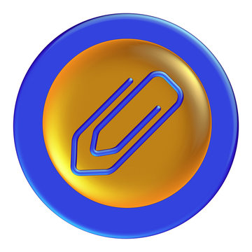 Blue glossy icon
