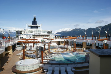Kreuzfahrt Kreuzfahrtschiff in Alaska